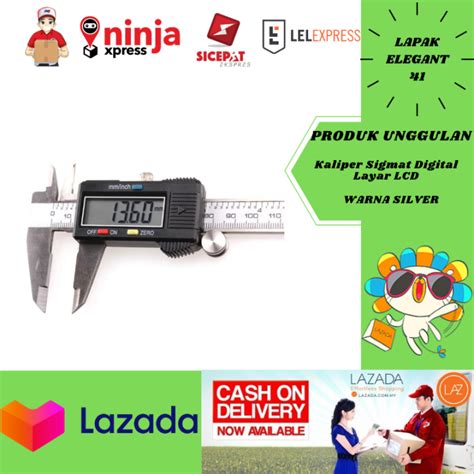 Kaliper Digital Layar Lcd Screen Alat Ukur Jangka Sorong Calipers