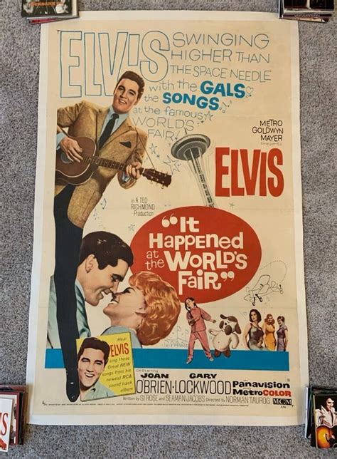 Elvis Presley It Happened At The World S Fair Original One Sheet Movie