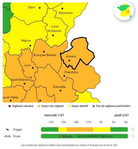Vigilance Orange Orages Menthonnex En Bornes