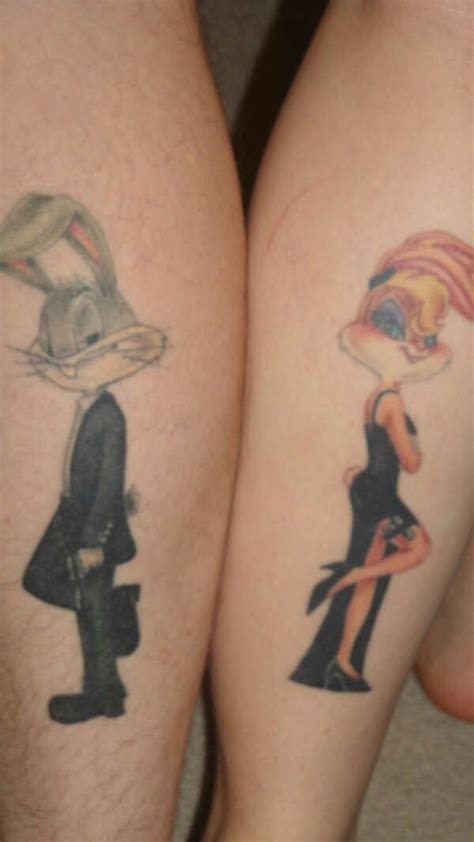 Bugs Bunny And Lola Bunny Tattoo Mr And Mrs Smith Tattoo Bunny Tattoos Tattoos For Lovers