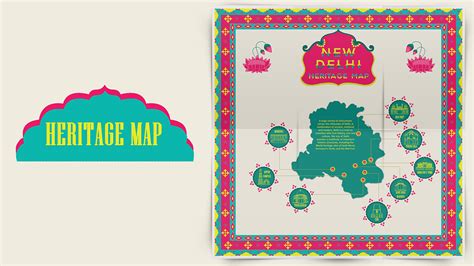 New Delhi Heritage Map Truck Art On Behance