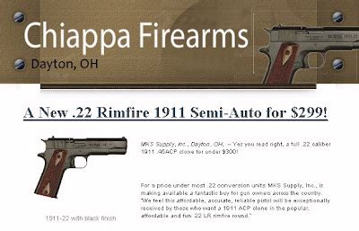 Mr. Completely: Chiappa 1911-22 Rimfire Pistol