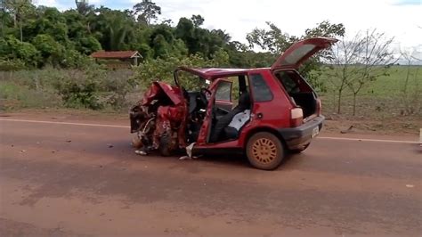 Homem Morre E 2 Pessoas Ficam Feridas Após Carros Baterem Em Ultrapassagem Em Mt Mato Grosso G1