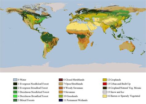 Global Mosaics Of The Standard Modis Land Cover For 2012 Download