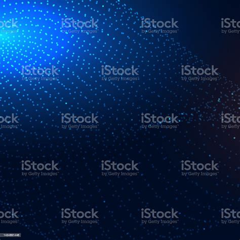 Abstract Waving Particle Technology Background Stock Illustration Download Image Now