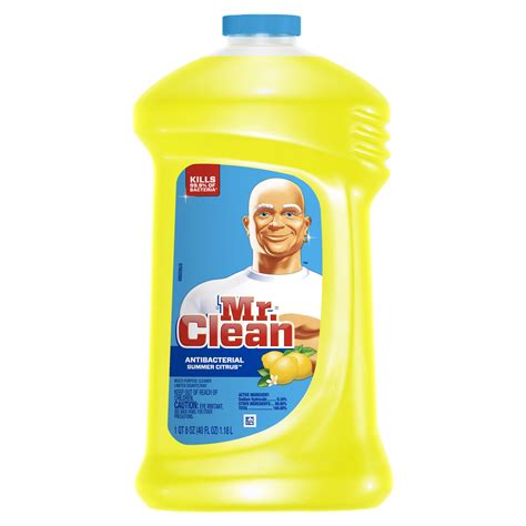 Mr Clean Antibacterial Multi Surface Cleaner Summer Citrus 40 Fl Oz