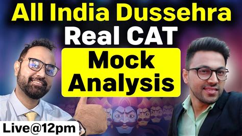 CAT 2024 All India Dussehra Real CAT Mock Live Solving Analysis With