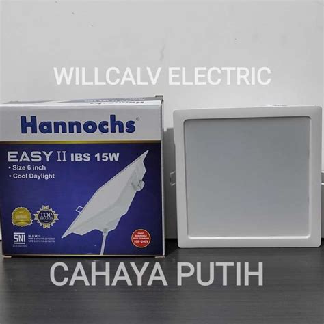 Jual LAMPU DOWNLIGHT LED HANNOCHS EASY II IBS KOTAK 15W 15 WATT Putih