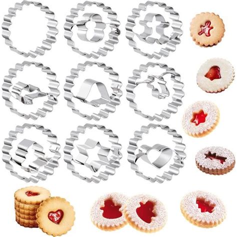 Lot De Emporte Piece Patisserie Noel Moule Biscuit Noel En Acier