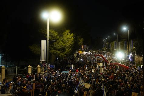 Night Is Descending On Israel Over 100000 Rally In Tel Aviv Largest Protest Yet The Times