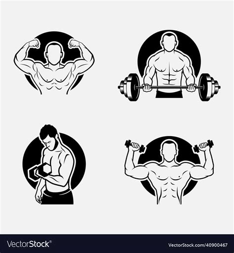 Fitness logo design Royalty Free Vector Image - VectorStock