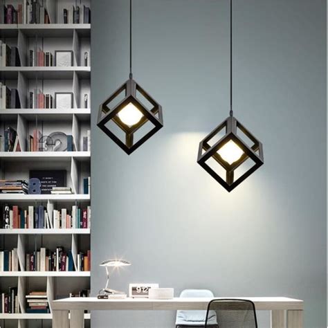 Tempas Pcs Lustre Clairage Suspension Filaire Ajustable Lampe Cage En