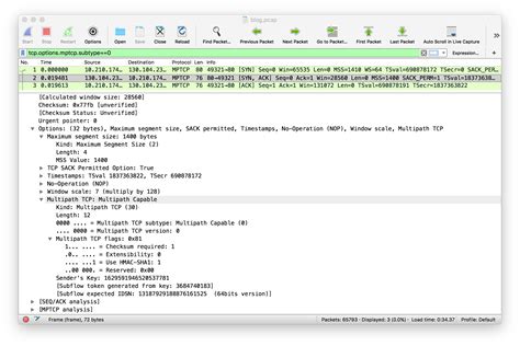 Multipath Tcp On Ios11 A Closer Look At The Tcp Options — Mptcp