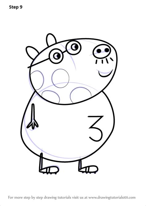 Learn How To Draw Mr Pony From Peppa Pig Peppa Pig Step By Step