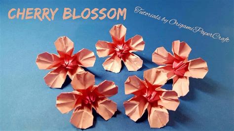 Origami Flower Origami Cherry Blossomsakura Flower Hoa Anh Đào 🌸 Youtube