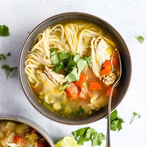 Healing Ginger Lime Chicken Noodle Soup Roots And Radishes