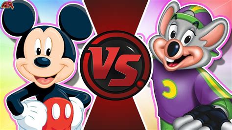 MICKEY MOUSE Vs CHUCK E CHEESE Disney Vs Chuck E Cheese Cartoon