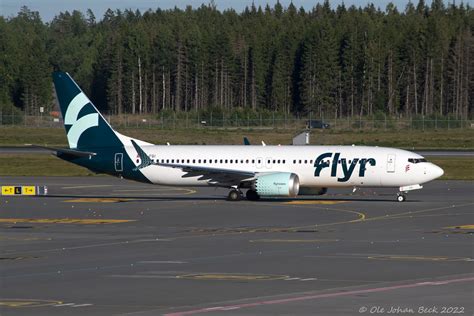 Flyr B737 8 MAX LN FGI At ENGM OSL 29 08 2022 Boeing 737 8 Flickr