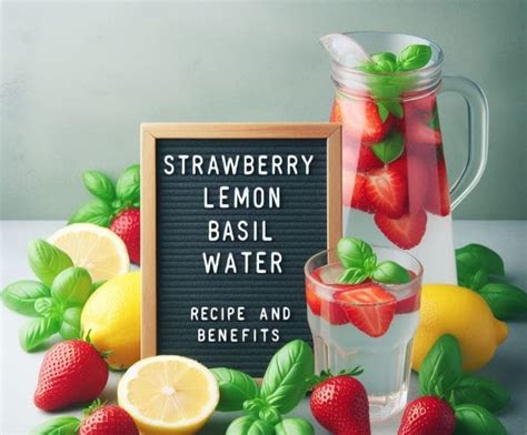 Strawberry Lemon Basil Water 10 Health Benefit Recipe