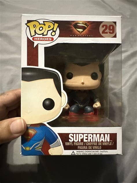 Funko Pop Superman Heroes Man Of Steel Dc Comics Henry Cavill