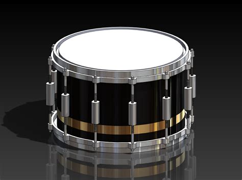 A Sketch Of A Snare Done On Solidworks By Jose Ramirez Adame