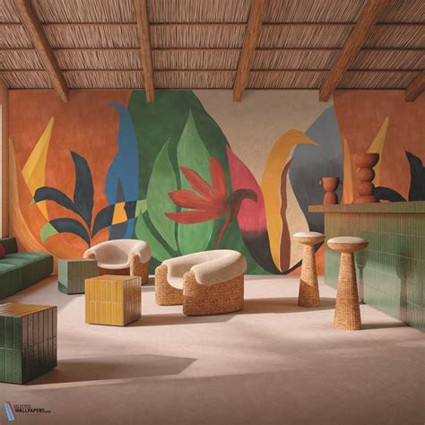 Nahua Wallpaper Casamance Wallpaper Nahua 7634 In 2024 Interior