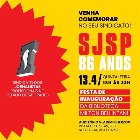 Sindicato Dos Jornalistas De SP Comemora 86 Anos Inaugurando Biblioteca