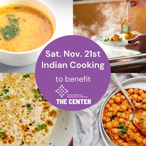 Virtual Indian Cooking: November 2020 - The Center in Hollywood