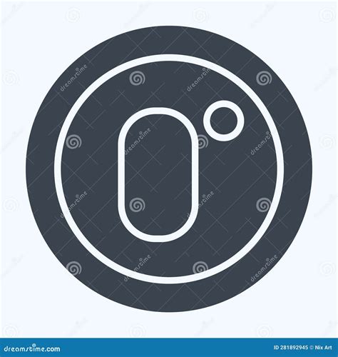 Icon Zero Point Related To Air Conditioning Symbol Glyph Style