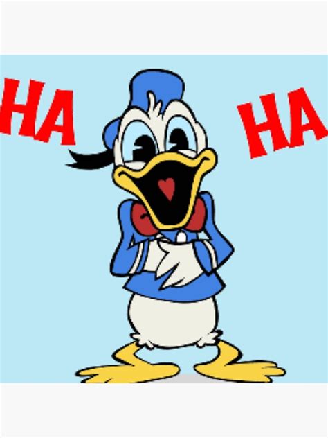 "Donald duck laughing" Sticker for Sale by Siya85 | Redbubble