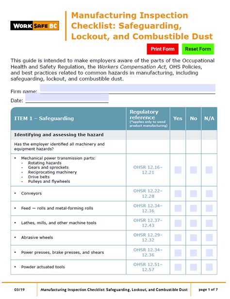 Manufacturing High Risk Strategy - WorkSafeBC