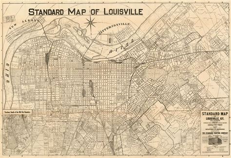 Standard Map of Louisville, Ky. And Environs Originally Compiled from ...