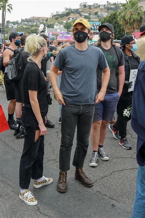 MAIKA MONROE and Joe Keery at Breonna Taylor Protest in Los Angeles 06