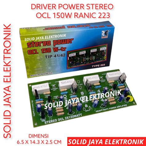 Jual KIT DRIVER POWER OCL STEREO AMPLIFIER AMPLI 2x150W 300W 300 WATT