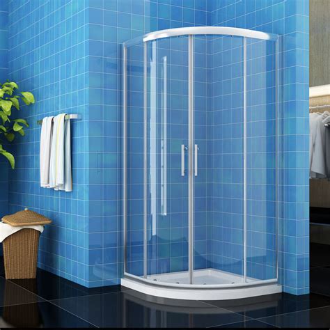 Elegant 800 X 800 Mm Quadrant Shower Cubicle Enclosure Sliding Door 6mm