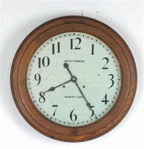 Vintage Seth Thomas 30 Day Wall Clock