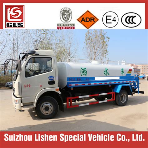 4X2 6000L Dongfeng Water Pump Trucks With Sprinkler Water Tank Truck