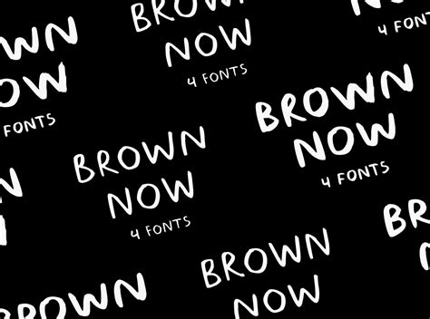 BROWN NOW FONT by Andika Fez | Font Design on Dribbble