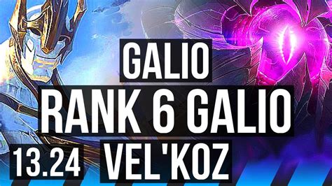 Galio Vs Vel Koz Mid Rank Galio Jp Master Youtube