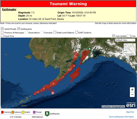 Alerta De Tsunami En Alaska Tras Sismo De Magnitud 74