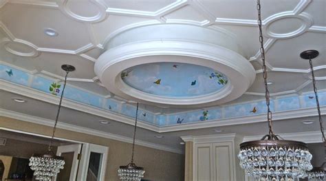 Pool house Butterfly cloud ceiling soffit Beverly Hills Clásico