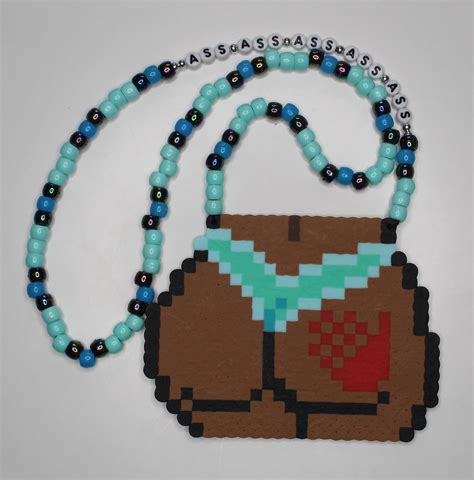 Booty Perler Necklace Etsy