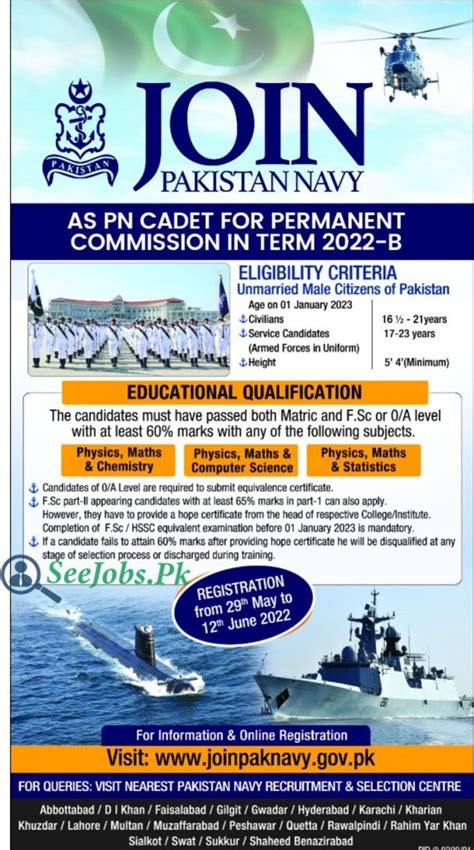 Join Pak Navy Jobs As Pn Cadet Permanent Commission B