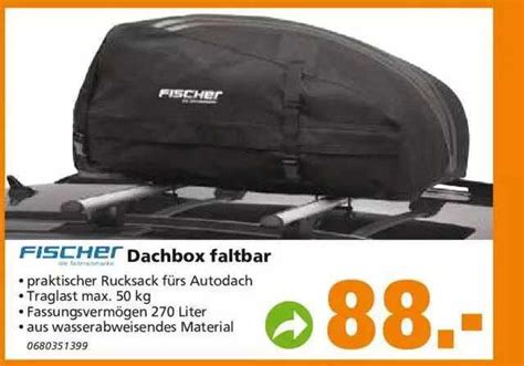 Fischer Auto Dachbox Faltbar Angebot Bei Marktkauf