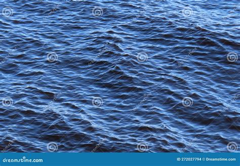 Blue Water Surface Background Texture In Florida River Stock Photo