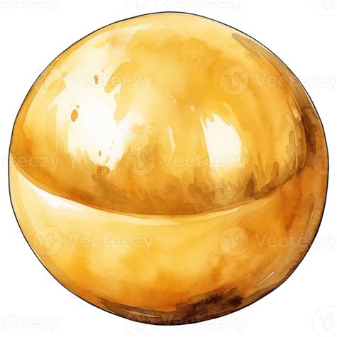 Gold round metal ball 26793150 PNG