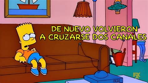 De Nuevo Volvieron A Cruzarse Dos Canales Los Simpson Youtube