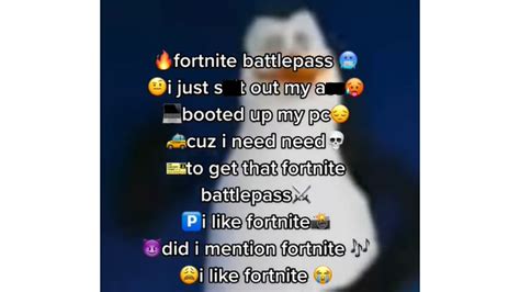 Fortnite Battle Pass Meme Song Lyrics