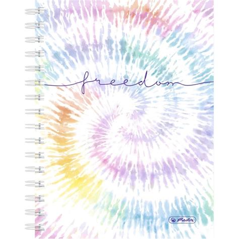 Stock Bureau Herlitz Cahier Spirales New Batik Freedom A