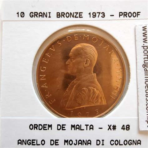 Wc Ep Ma A Ordem De Malta Grani Bronze Proof